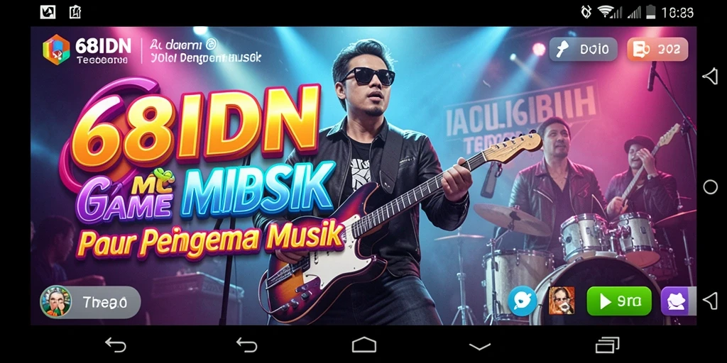 Screenshot gameplay <strong>68IDN</strong> menampilkan antarmuka musik yang interaktif dan menarik.