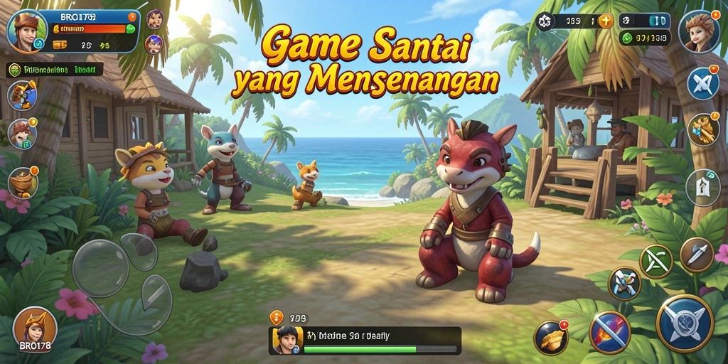 Tampilan gameplay yang seru dari BRO178 dengan suasana Casual.