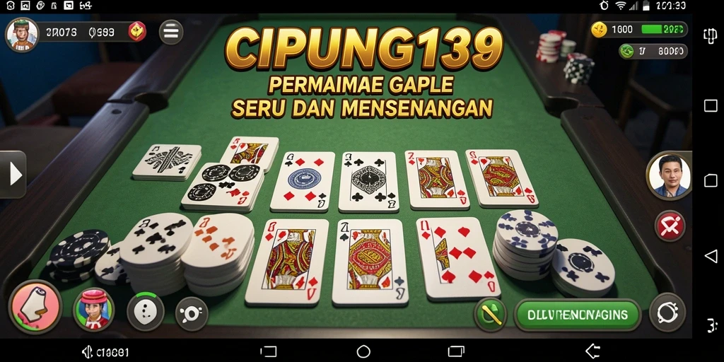 Tampilan gameplay Gaple yang seru dan interaktif di CIPUNG138.