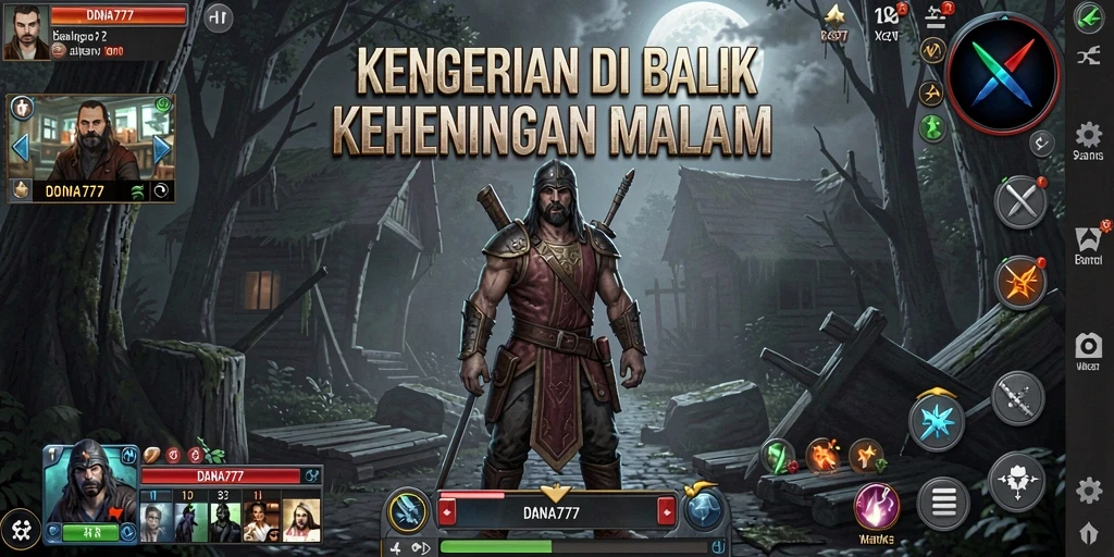 Tangkapan layar menampilkan gameplay menegangkan dari DANA777.