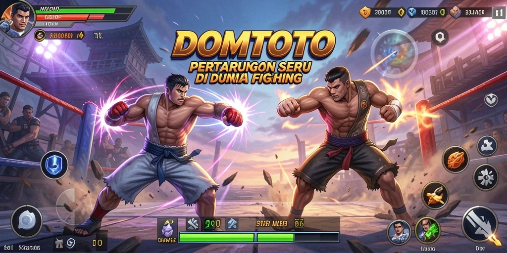 Tampilan seru saat ditengahi pertarungan di DOMTOTO.
