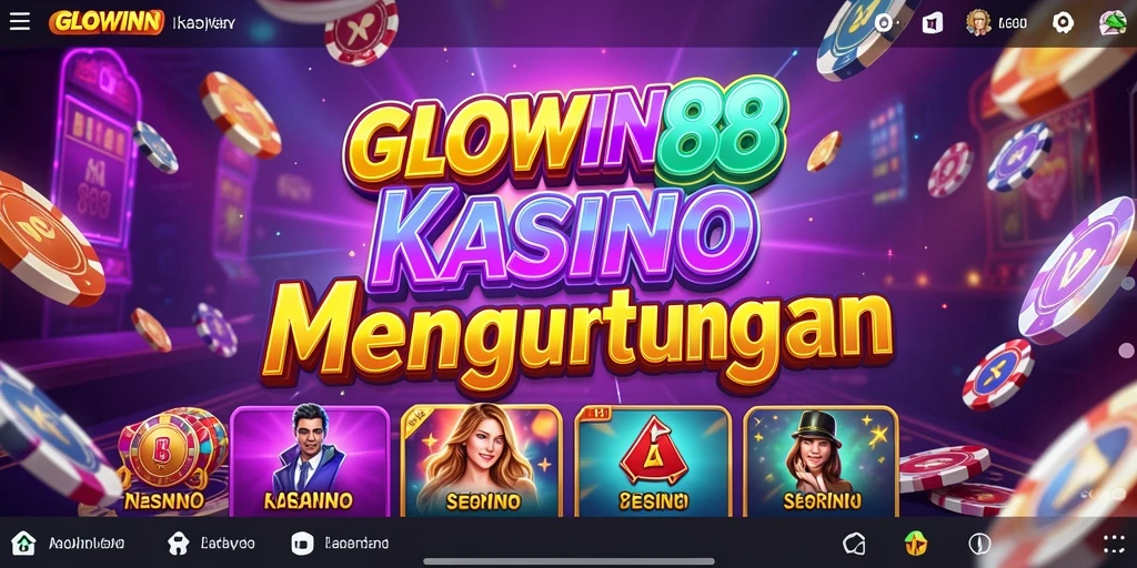 Tampilan utama GLOWIN88 menampilkan permainan kasino yang menakjubkan.