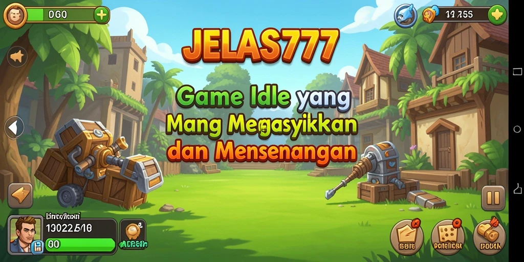 Screenshot gameplay JELAS777 menampilkan kemajuan otomatis yang memikat.