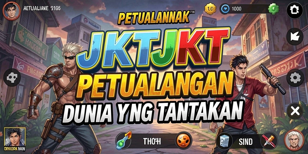 Tampilan gameplay JKTJKT yang menantang dan menarik.