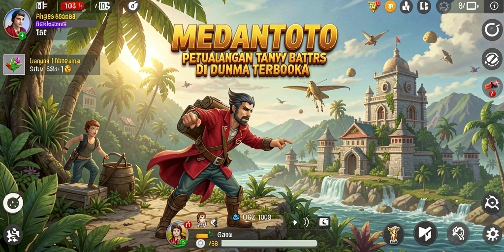 Tampilan gameplay mendebarkan di dunia terbuka MEDANTOTO.