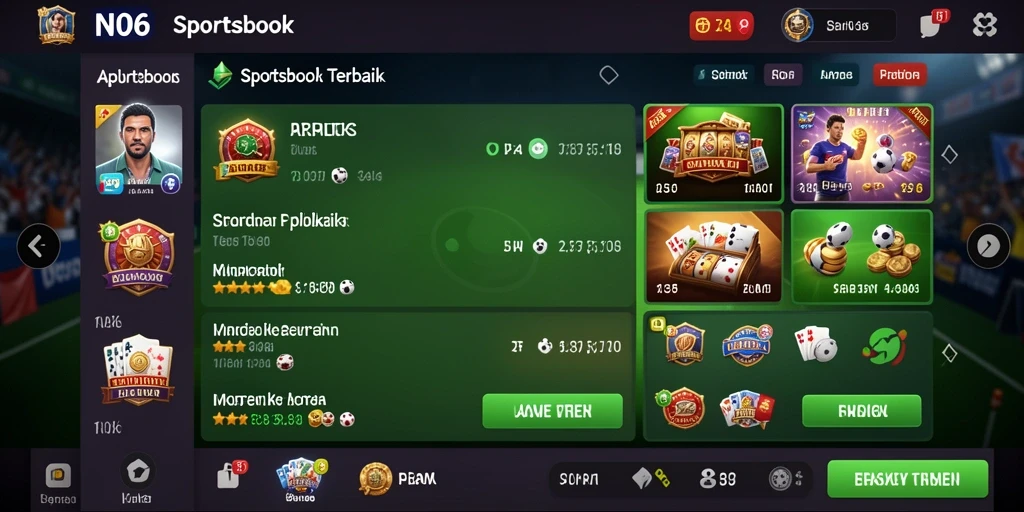 Tampilan menarik dari gameplay Sportsbook N06 dengan berbagai pilihan taruhan.