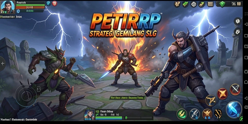 Screenshot gameplay PETIRRP yang menampilkan strategi pertempuran yang intens.