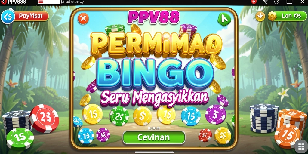 Tampilan gameplay Bingo yang seru dan menegangkan di PPV88.