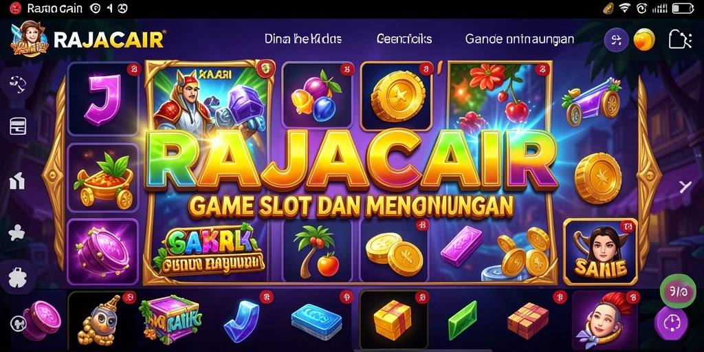 Tampilan gameplay RAJACAIR yang menarik dan penuh warna.