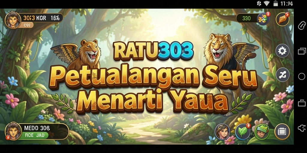 Screenshot utama RATU303 menampilkan momen petualangan seru dan grafis yang menakjubkan.