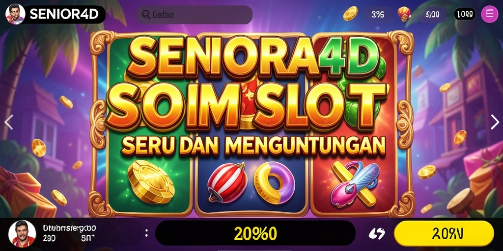 Screenshot gameplay SENIOR4D yang menunjukkan keseruan bermain slot.