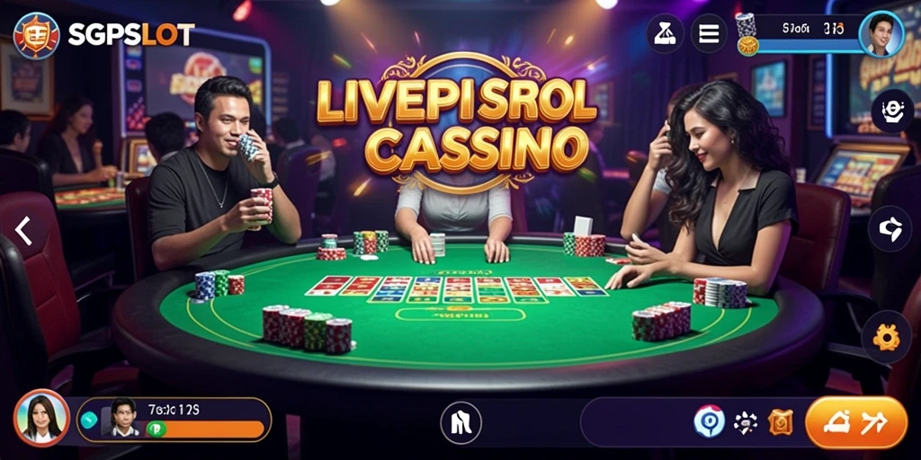 Screenshot gameplay Live Casino SGPSLOT yang menarik dan interaktif.