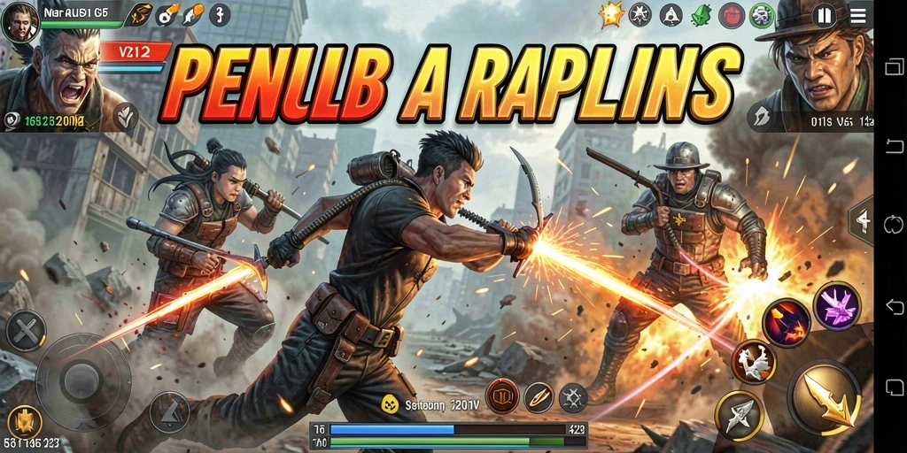 Tangkapan layar menampilkan pertempuran brutal dalam V21.
