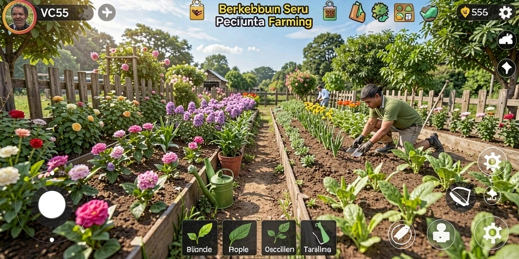 Gameplay seru VC55 dengan pertanian yang menarik.