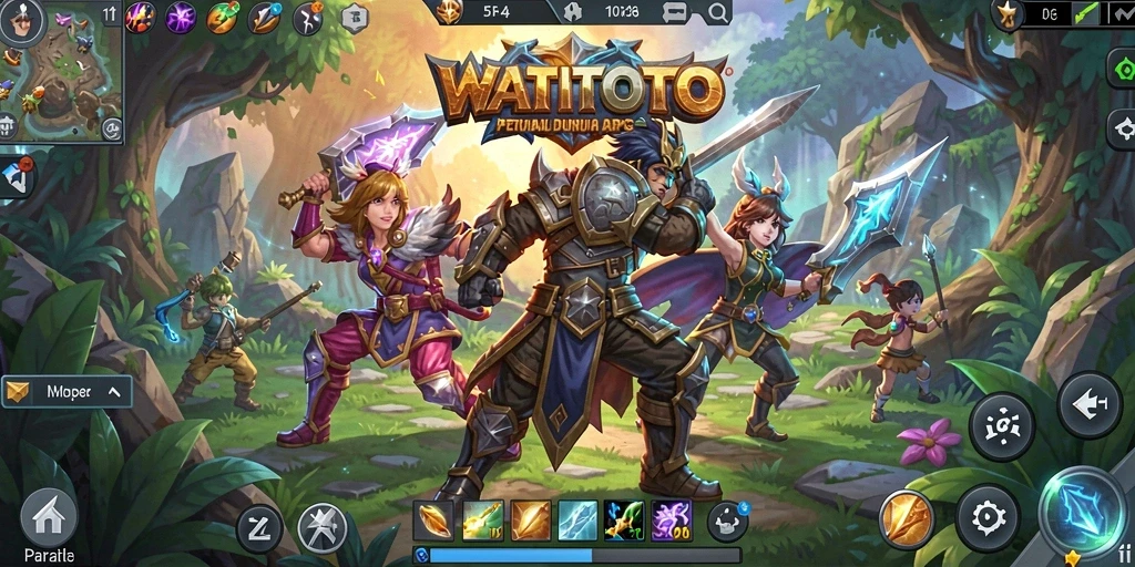 Screenshot menampilkan grafik menakjubkan dalam WATITOTO.