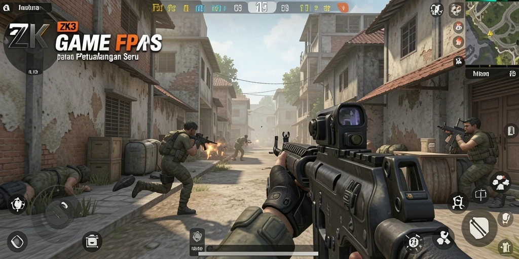 Gameplay mendebarkan dari ZK3 dengan grafis menawan.